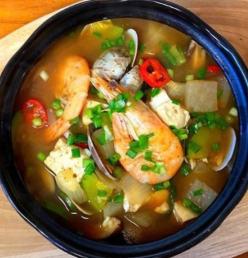 해물된장찌게